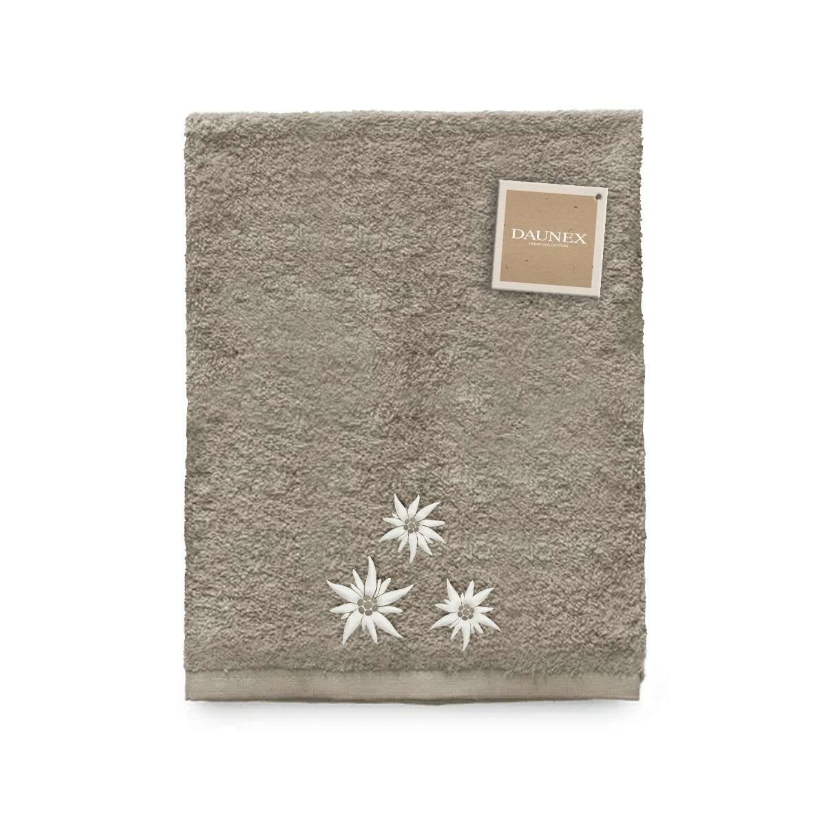 Telo Doccia ricamato Edelweiss (3 Colori) | Daunex Immagine del prodotto Telo Doccia ricamato Edelweiss (3 Colori) | Daunex