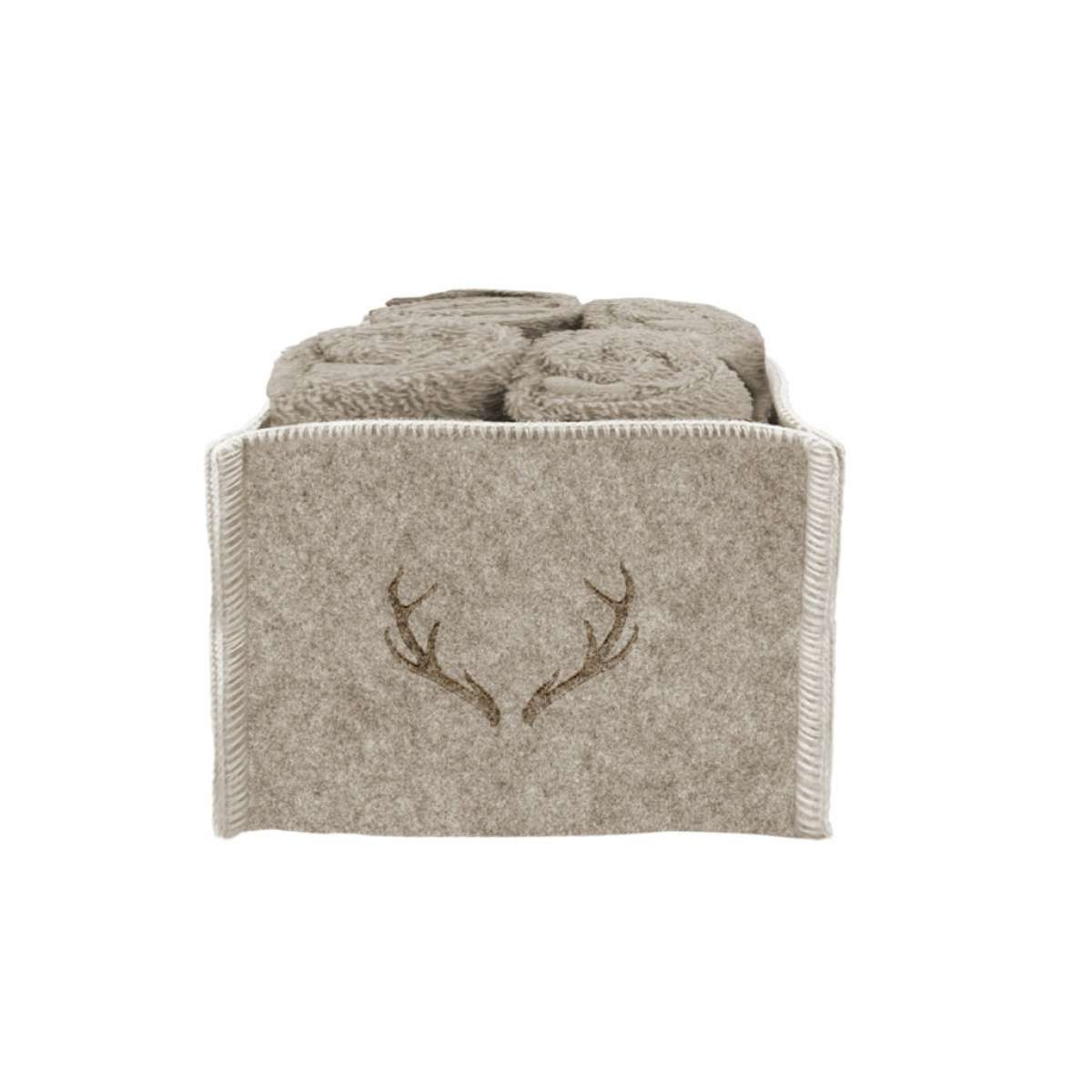 Set 4 Lavette Feltro Cervo 30x30 cm Daunex - 2 Colori | Daunex Immagine del prodotto Set 4 Lavette Feltro Cervo 30x30 cm Daunex - 2 Colori | Daunex