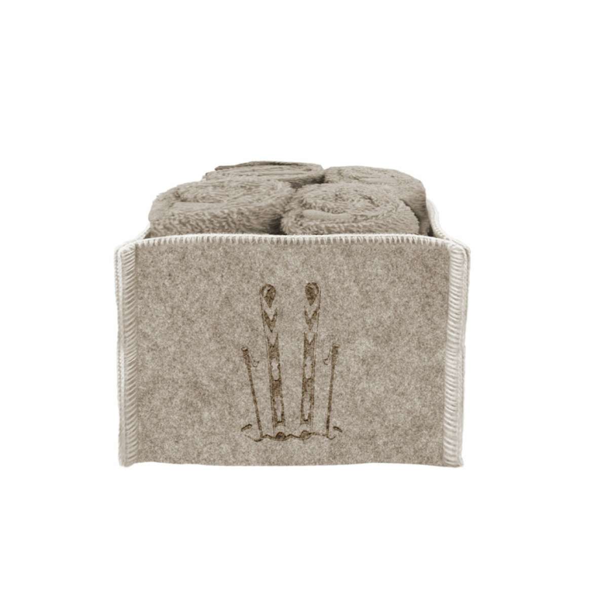 Set 4 Lavette Feltro Sciatore 30x30 cm Daunex - 2 Colori | Daunex Immagine del prodotto Set 4 Lavette Feltro Sciatore 30x30 cm Daunex - 2 Colori | Daunex