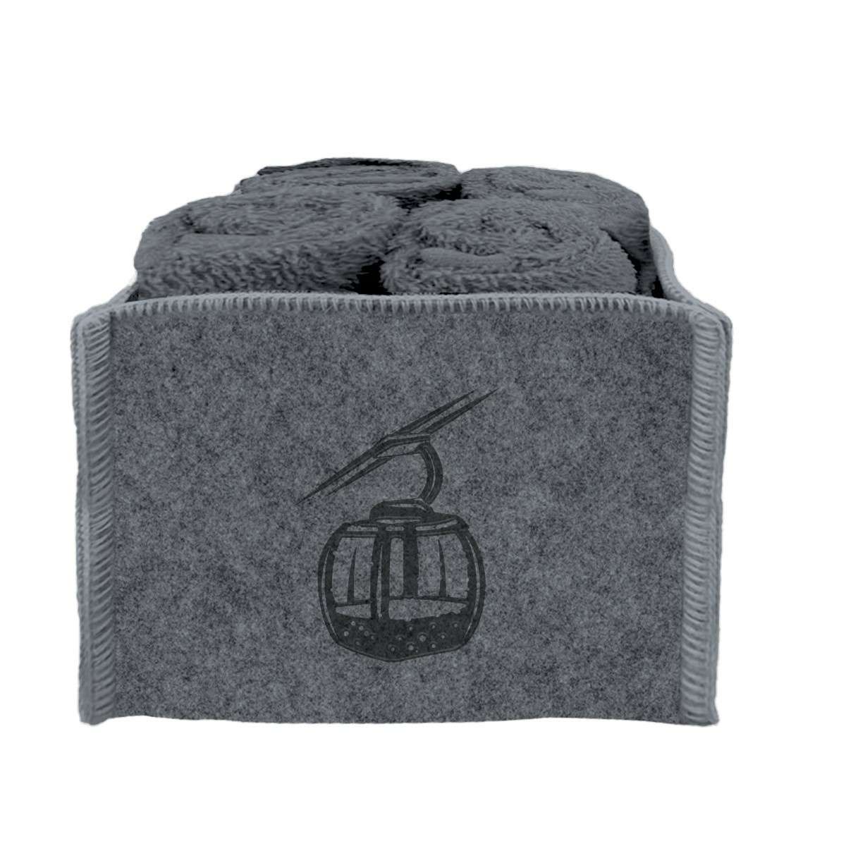 Set 4 Lavette Feltro Seggiovia 30x30 cm Daunex - 2 Colori | Daunex Immagine del prodotto Set 4 Lavette Feltro Seggiovia 30x30 cm Daunex - 2 Colori | Daunex