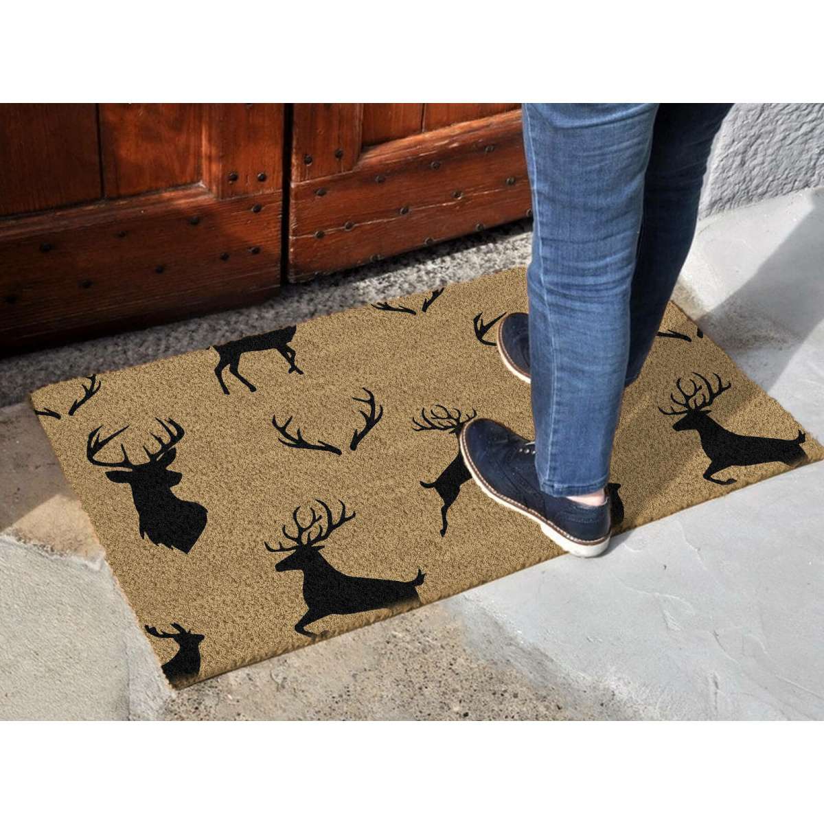 Zerbino Cervi nel Bosco 40x70 cm - Arredo per la casa Zerbino Cervi nel Bosco 40x70 cm - Arredo per la casa
