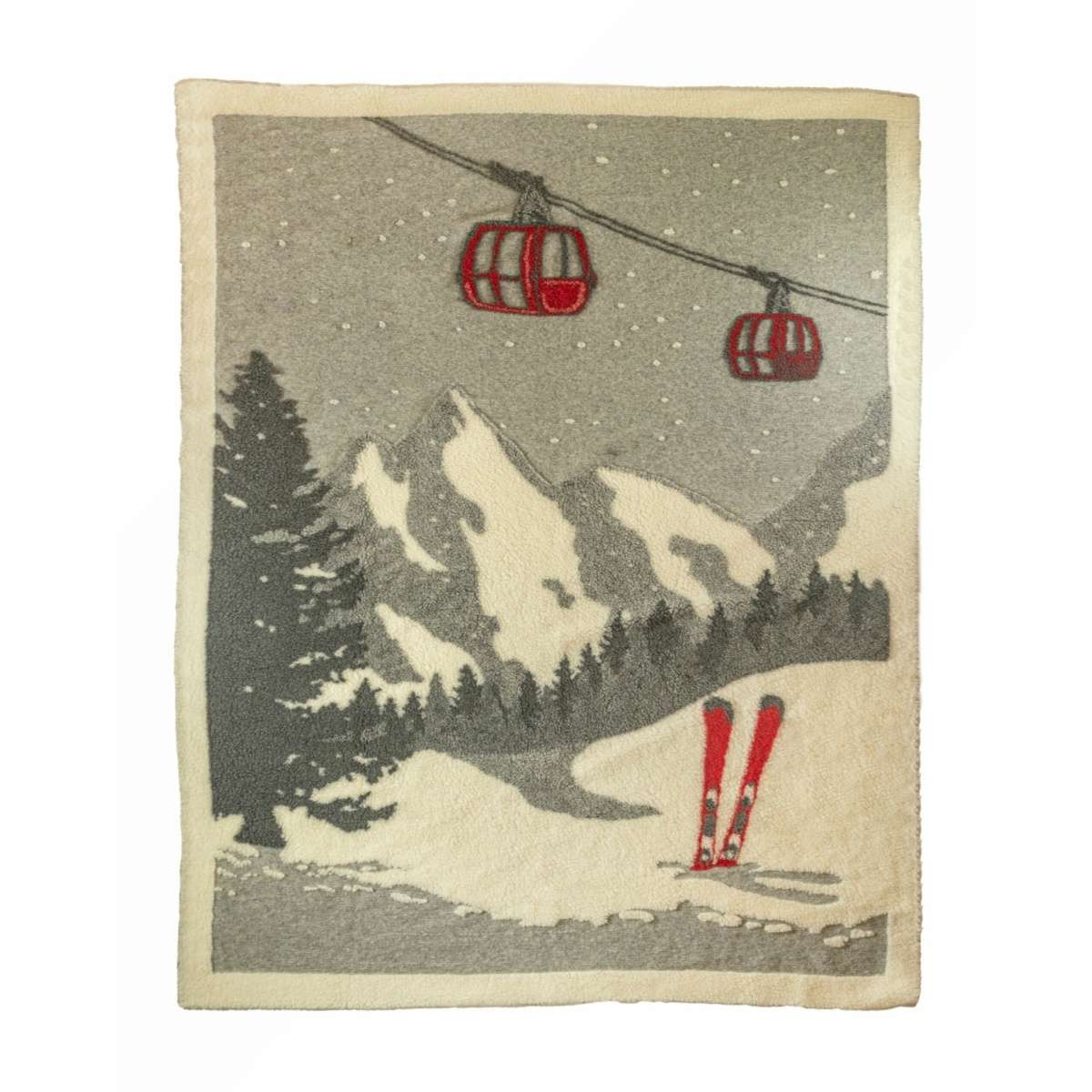 Coperta Lana Remember The Ski 150x210cm | I Nastri di Mirta Immagine del prodotto Coperta Lana Remember The Ski 150x210cm | I Nastri di Mirta