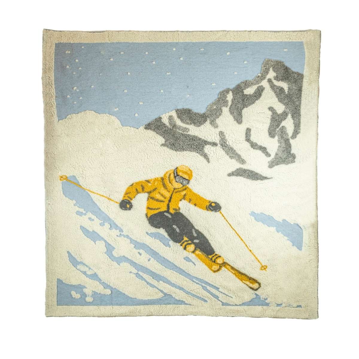 Coperta Lana Free Ski Vintage 150x180cm | I Nastri di Mirta Immagine del prodotto Coperta Lana Free Ski Vintage 150x180cm | I Nastri di Mirta