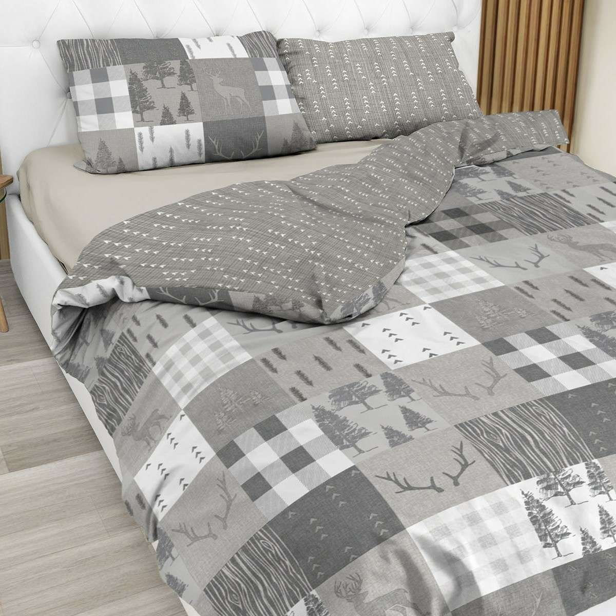 Copripiumino Una Piazza e Mezza Petit Monte in 100% Cotone Daunex - 2 Colori | Daunex Immagine del prodotto Copripiumino Una Piazza e Mezza Petit Monte in 100% Cotone Daunex - 2 Colori | Daunex