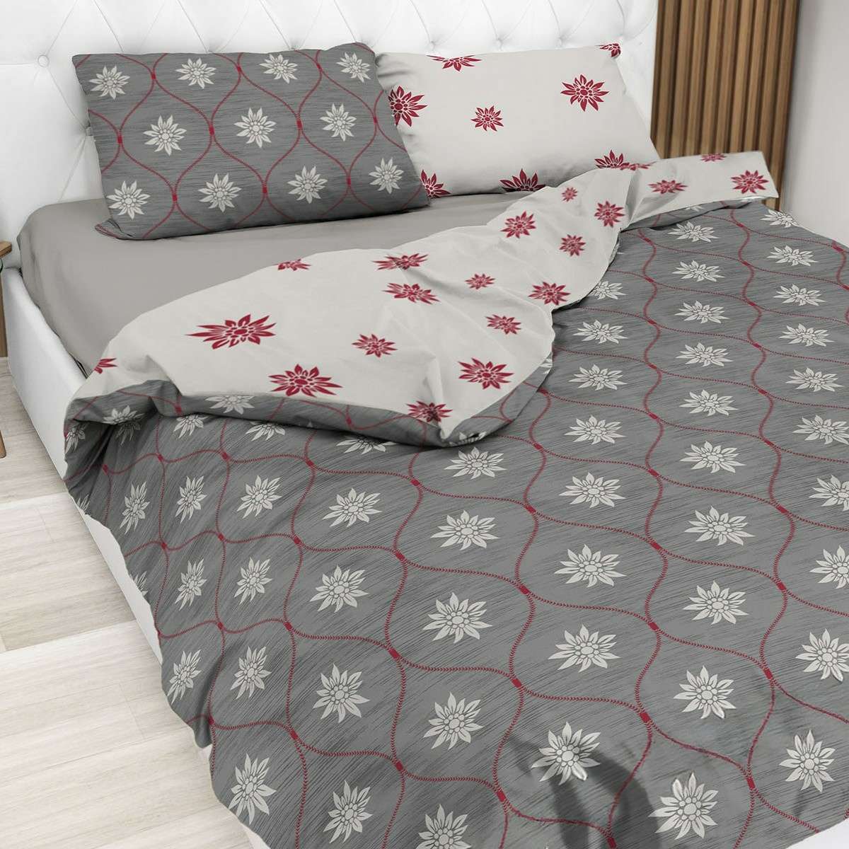 Copripiumino Matrimoniale Charmant in 100% Cotone Daunex - 3 Colori | Daunex Immagine del prodotto Copripiumino Matrimoniale Charmant in 100% Cotone Daunex - 3 Colori | Daunex