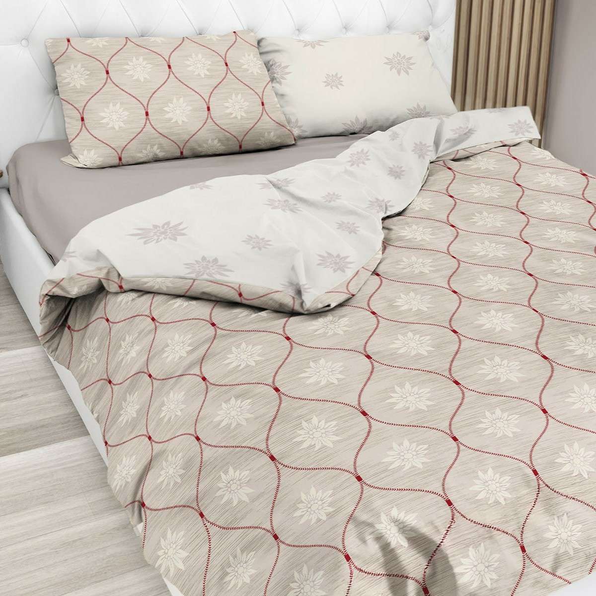 Copripiumino Matrimoniale Charmant in 100% Cotone Daunex - 3 Colori | Daunex Immagine del prodotto Copripiumino Matrimoniale Charmant in 100% Cotone Daunex - 3 Colori | Daunex