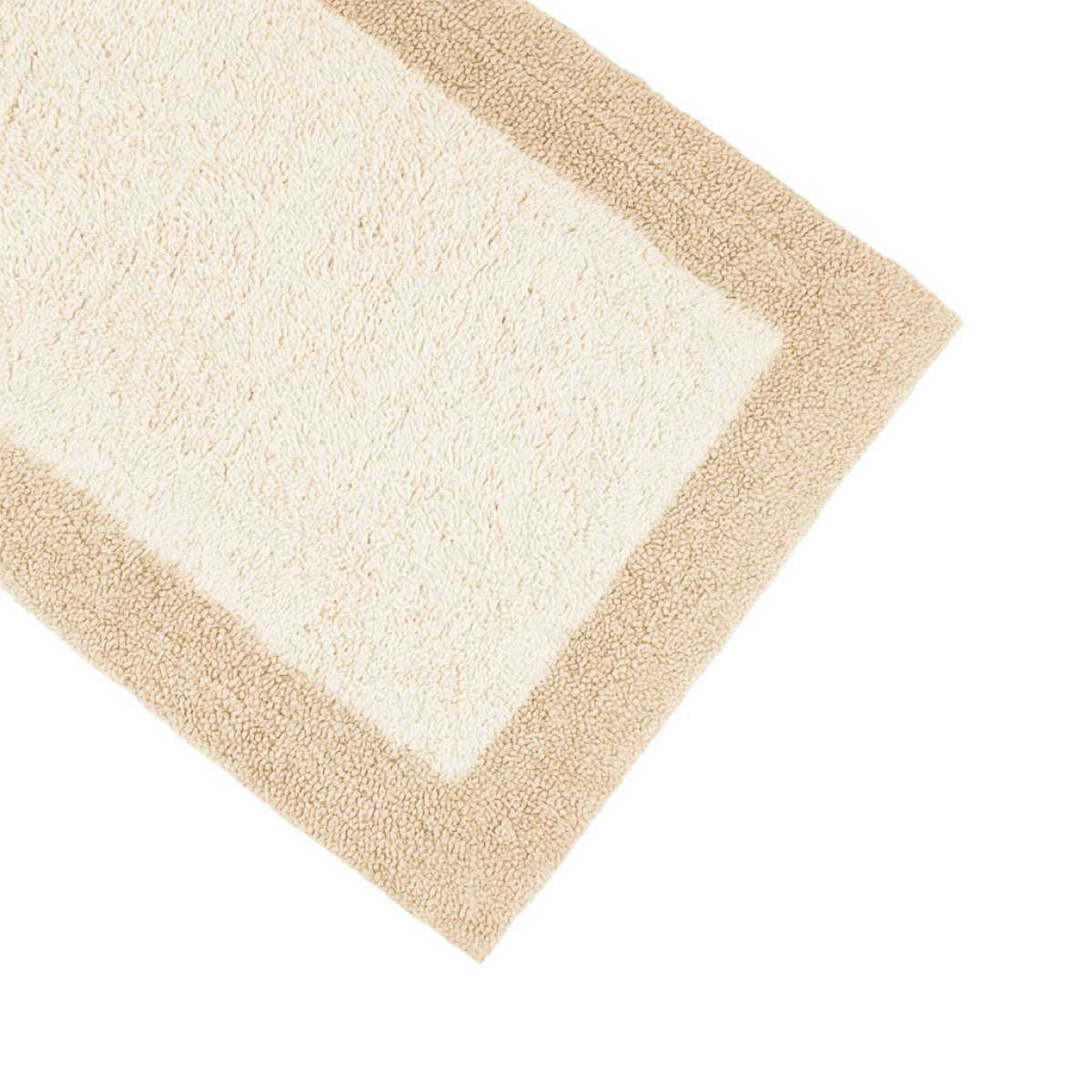 Tappeto Bagno Shade Avorio-Beige in 100% Cotone con Antiscivolo - 3 Misure | Cavalieri Spa Immagine del prodotto Tappeto Bagno Shade Avorio-Beige in 100% Cotone con Antiscivolo - 3 Misure | Cavalieri Spa