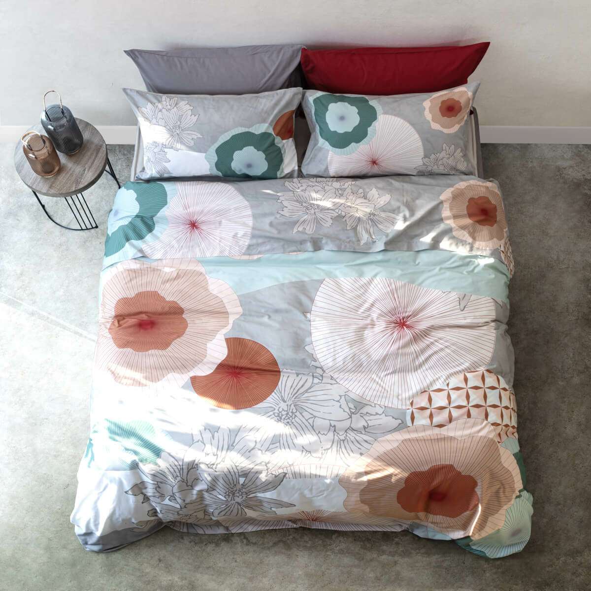 Completo Letto Matrimoniale Flower P-2532 | Pietro Zanetti Home Immagine del prodotto Completo Letto Matrimoniale Flower P-2532 | Pietro Zanetti Home