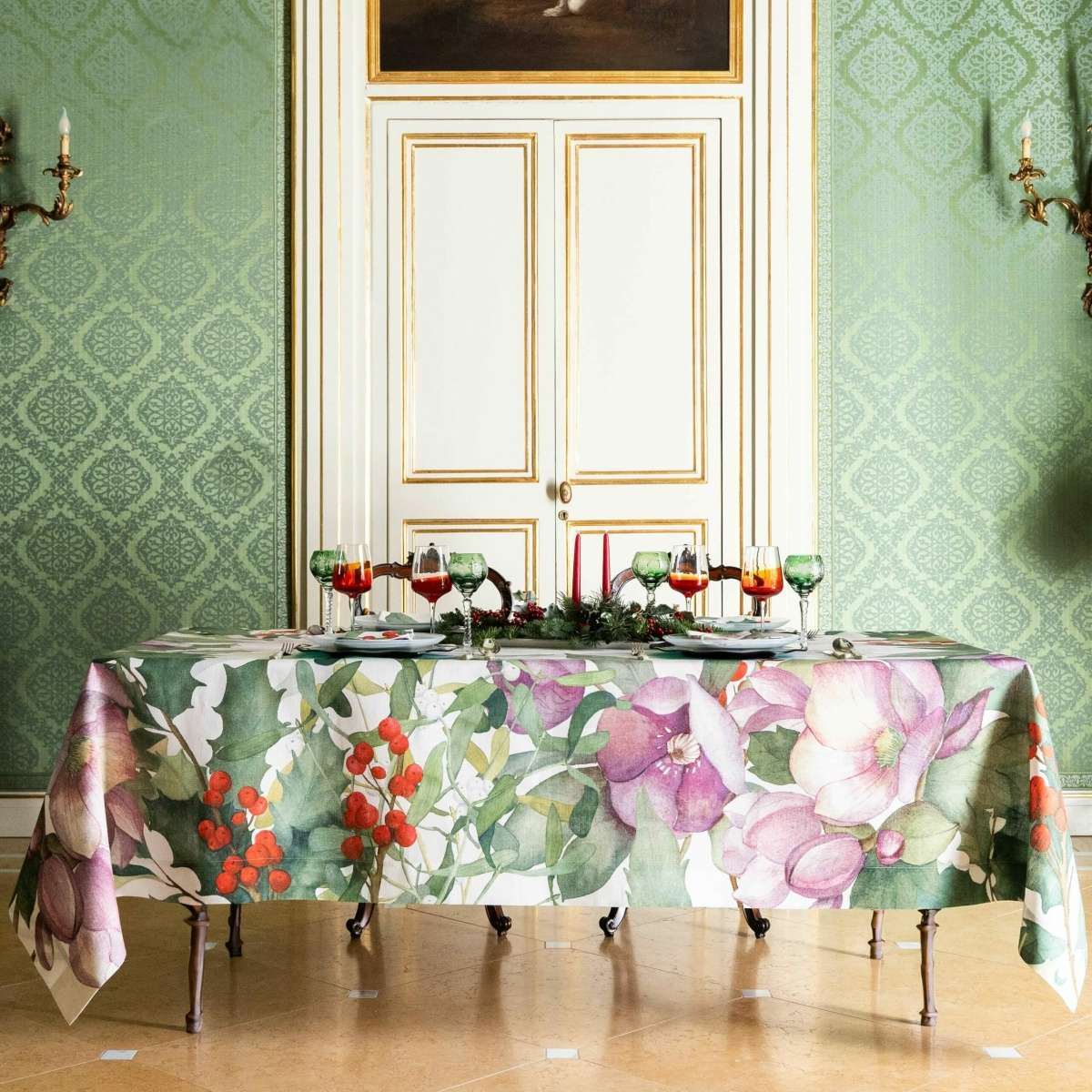 Tovaglia Rettangolare Helleborus in Lino - 3 Misure | The NapKing Immagine del prodotto Tovaglia Rettangolare Helleborus in Lino - 3 Misure | The NapKing