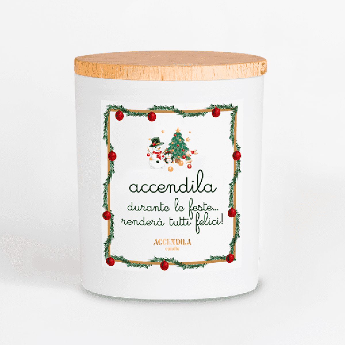 Candela Accendila - Xmas Tutti Felici | Accendila Candle Immagine del prodotto Candela Accendila - Xmas Tutti Felici | Accendila Candle