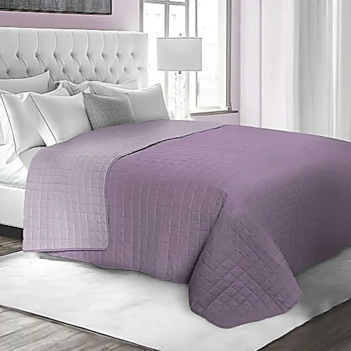 Trapuntino Primaverile Matrimoniale Bicolor in Microfibra - 7 colori | Daunex Immagine del prodotto Trapuntino Primaverile Matrimoniale Bicolor in Microfibra - 7 colori | Daunex