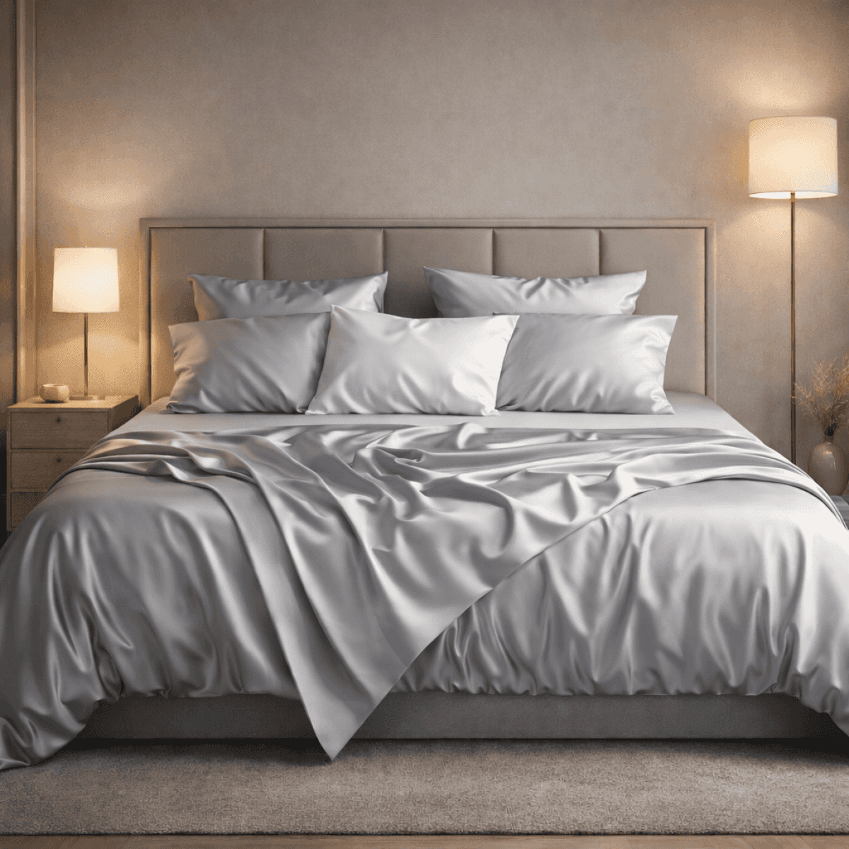 Completo Letto Matrimoniale Bright in Raso - 10 Colori | Pietro Zanetti Home Immagine del prodotto Completo Letto Matrimoniale Bright in Raso - 10 Colori | Pietro Zanetti Home