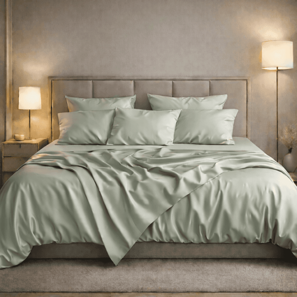 Completo Letto Matrimoniale Bright in Raso - 10 Colori | Pietro Zanetti Home Immagine del prodotto Completo Letto Matrimoniale Bright in Raso - 10 Colori | Pietro Zanetti Home