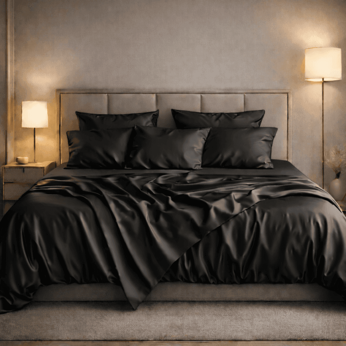 Completo Letto Matrimoniale Bright in Raso - 10 Colori | Pietro Zanetti Home Immagine del prodotto Completo Letto Matrimoniale Bright in Raso - 10 Colori | Pietro Zanetti Home