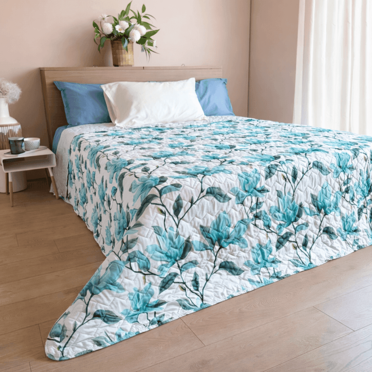 Trapuntino Primaverile Matrimoniale Bocciolo in Cotone - 2 Colori | Pietro Zanetti Home Immagine del prodotto Trapuntino Primaverile Matrimoniale Bocciolo in Cotone - 2 Colori | Pietro Zanetti Home