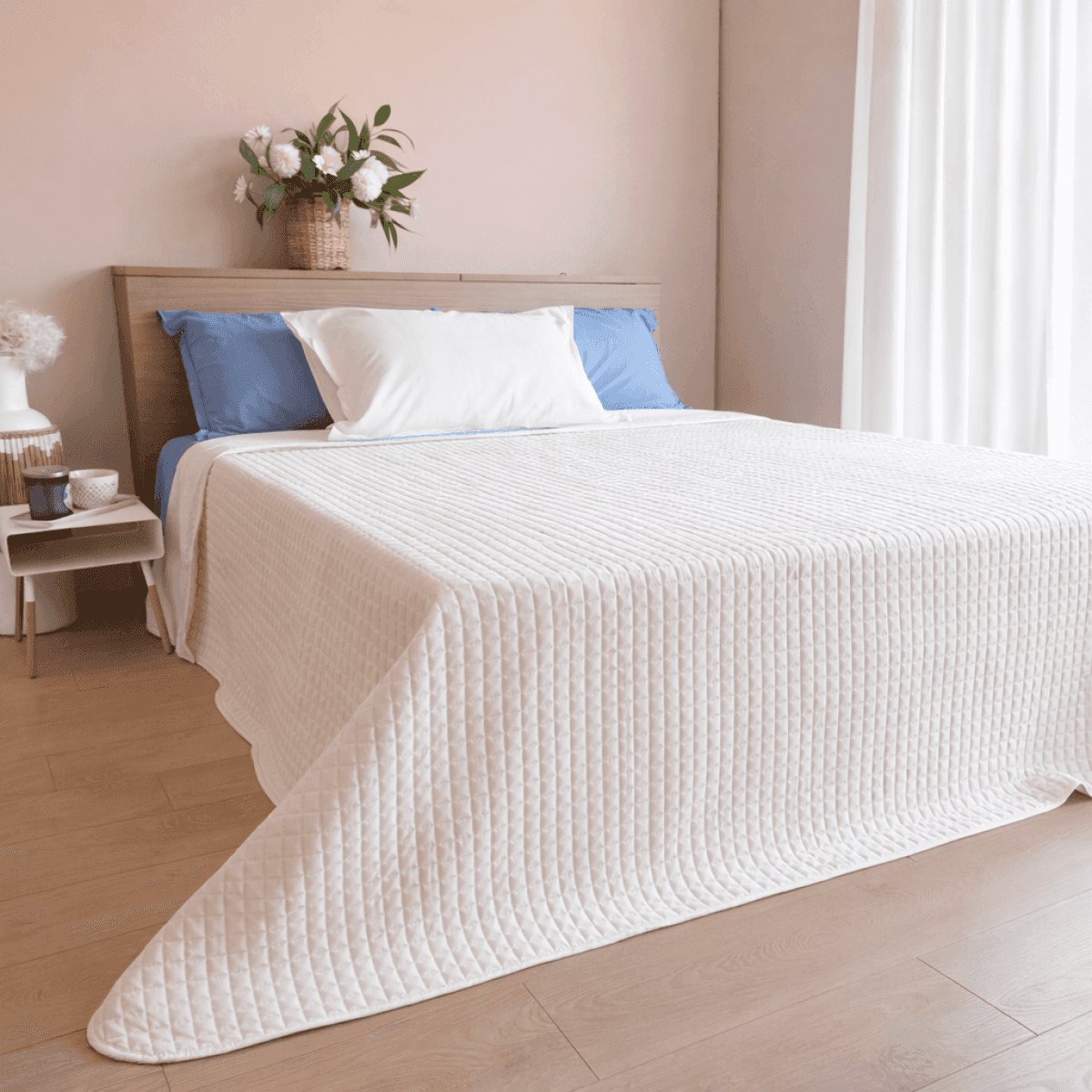 Trapuntino Primaverile Matrimoniale Quilt in Raso di Cotone - 4 Colori | Pietro Zanetti Home Immagine del prodotto Trapuntino Primaverile Matrimoniale Quilt in Raso di Cotone - 4 Colori | Pietro Zanetti Home