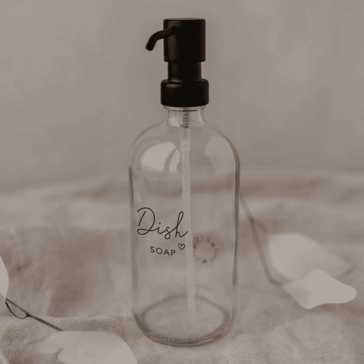 Dispenser Sapone in Vetro Trasparente Dishsoap (500ml) | Eulenschnitt Immagine del prodotto Dispenser Sapone in Vetro Trasparente Dishsoap (500ml) | Eulenschnitt