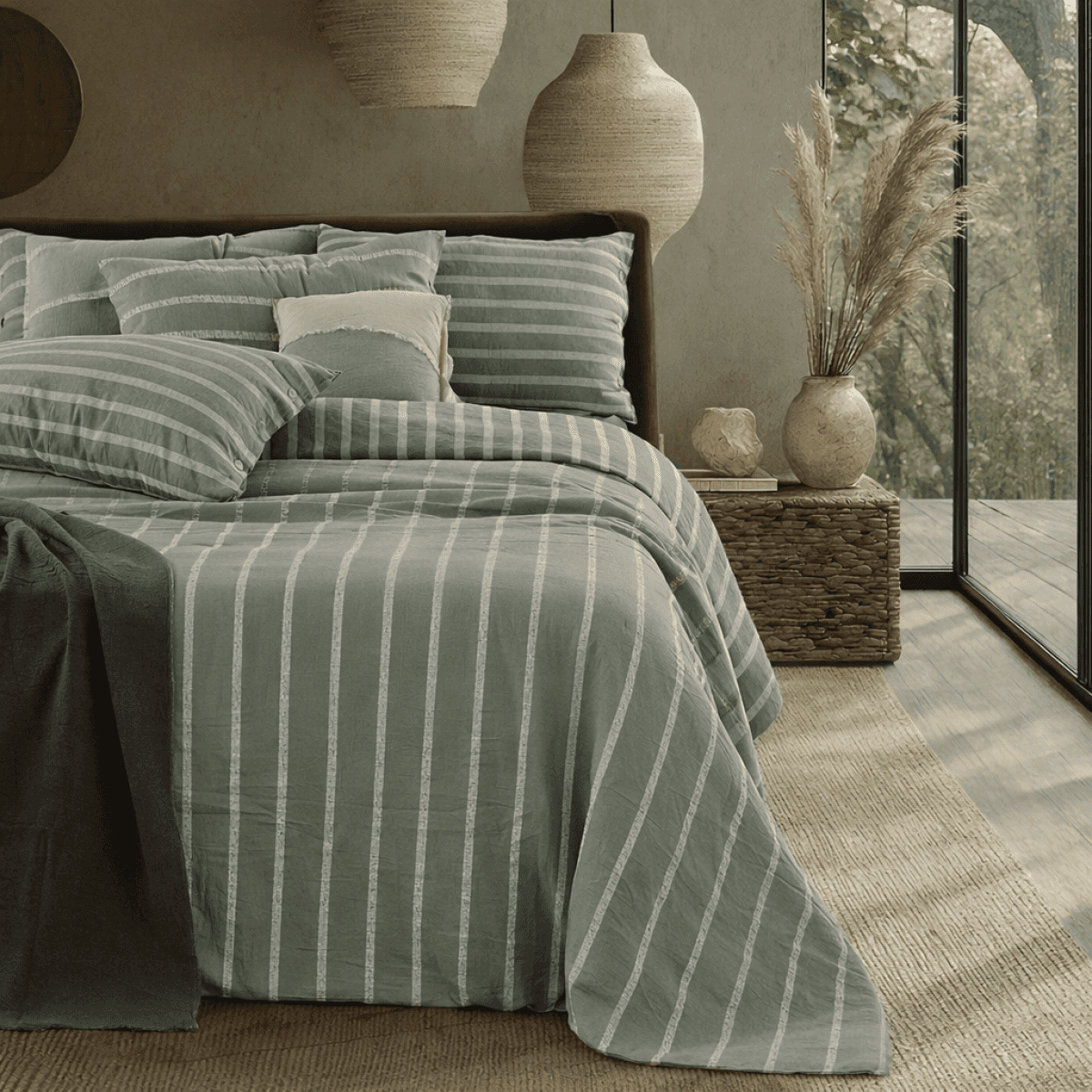 Completo Letto Matrimoniale Mirta No Stiro - 3 Colori | Govina Biancheria per la Casa Immagine del prodotto Completo Letto Matrimoniale Mirta No Stiro - 3 Colori | Govina Biancheria per la Casa