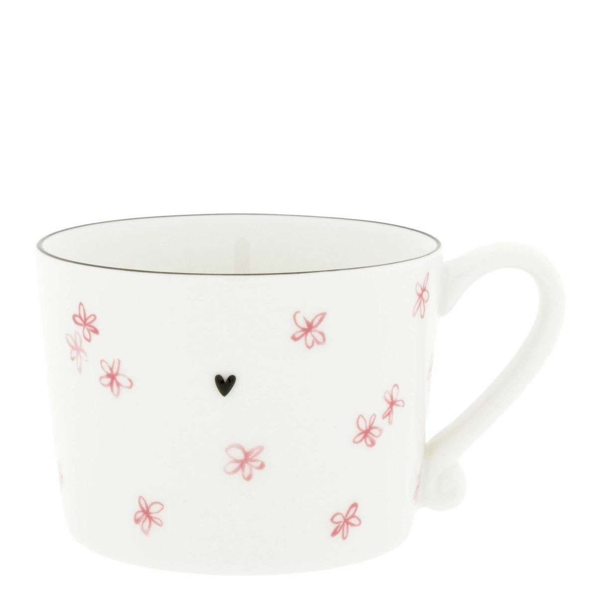 Mug in Ceramica Bianca Rose Little Flowers | Bastion Collections Immagine del prodotto Mug in Ceramica Bianca Rose Little Flowers | Bastion Collections