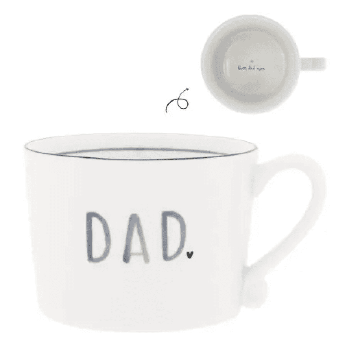 Mug in Ceramica Bianca Blue Dad | Bastion Collections Immagine del prodotto Mug in Ceramica Bianca Blue Dad | Bastion Collections