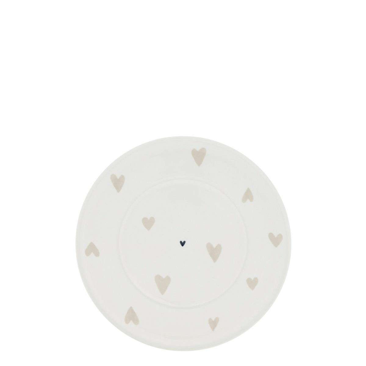 Piattino Rotondo Hearts Natural 15 cm | Bastion Collections Immagine del prodotto Piattino Rotondo Hearts Natural 15 cm | Bastion Collections