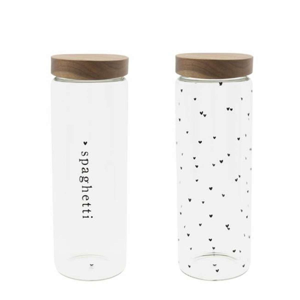 Barattolo in Vetro borosilicato Grande con Tappo Ermetico in Legno - 2 Varianti | Bastion Collections Immagine del prodotto Barattolo in Vetro borosilicato Grande con Tappo Ermetico in Legno - 2 Varianti | Bastion Collections