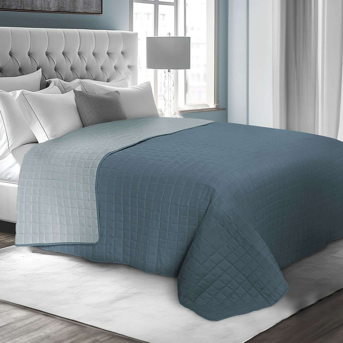 Trapuntino Primaverile Matrimoniale Bicolor in Microfibra - 7 colori | Daunex Immagine del prodotto Trapuntino Primaverile Matrimoniale Bicolor in Microfibra - 7 colori | Daunex