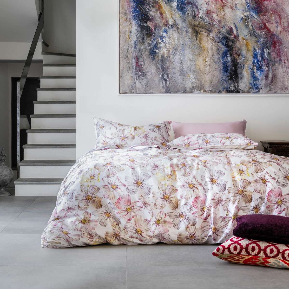 Parure Copripiumino Matrimoniale Miranda in Raso di puro Cotone | Cogal Immagine del prodotto Parure Copripiumino Matrimoniale Miranda in Raso di puro Cotone | Cogal