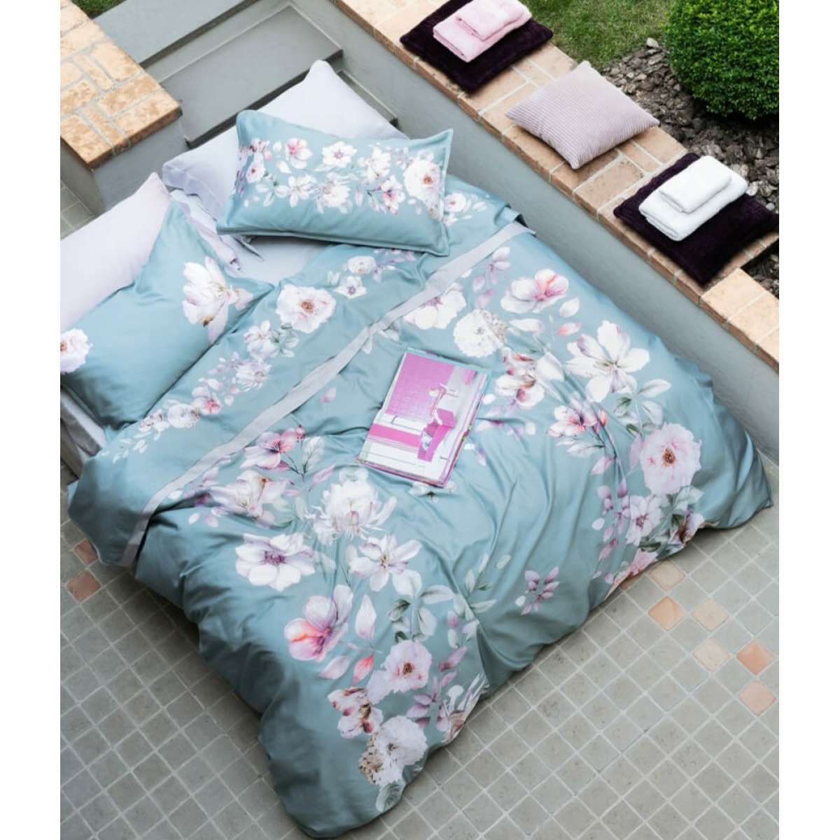 Completo Letto Matrimoniale Charlotte in Raso di puro Cotone | Cogal Immagine del prodotto Completo Letto Matrimoniale Charlotte in Raso di puro Cotone | Cogal