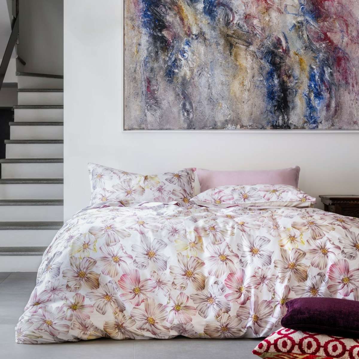 Completo Letto Matrimoniale Miranda in Raso di puro Cotone | Cogal Immagine del prodotto Completo Letto Matrimoniale Miranda in Raso di puro Cotone | Cogal