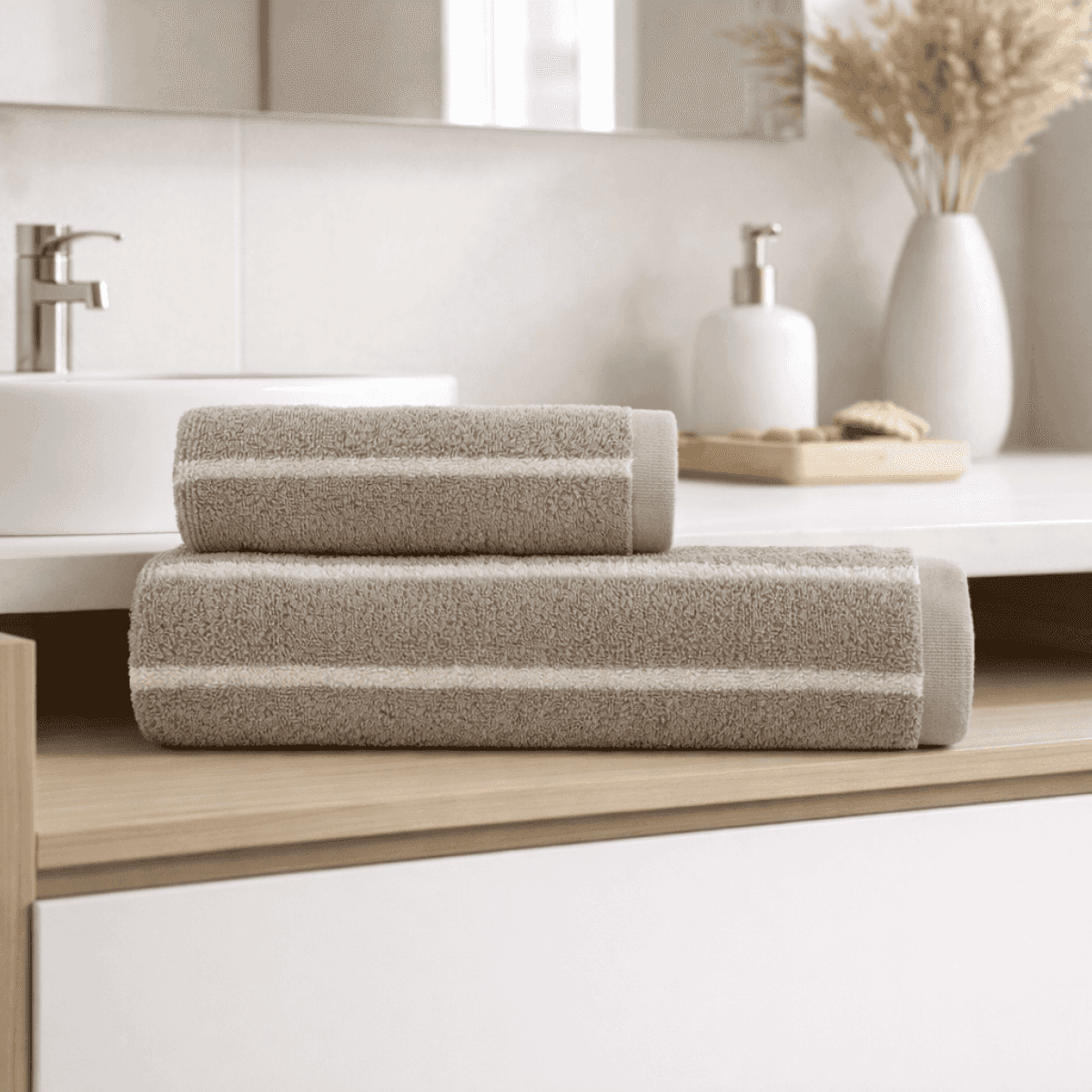 Set Asciugamani Saint Louis in cotone Tinto Filo - 4 Colori | Cogal Immagine del prodotto Set Asciugamani Saint Louis in cotone Tinto Filo - 4 Colori | Cogal