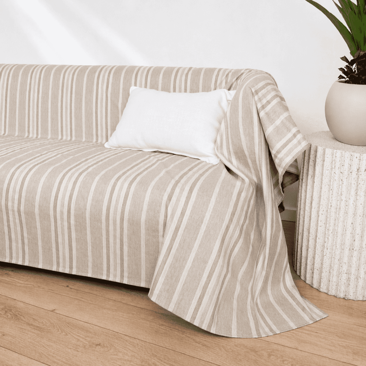 Copridivano - Copritutto Corvin Tortora in cotone - 2 misure | Pietro Zanetti Home Immagine del prodotto Copridivano - Copritutto Corvin Tortora in cotone - 2 misure | Pietro Zanetti Home