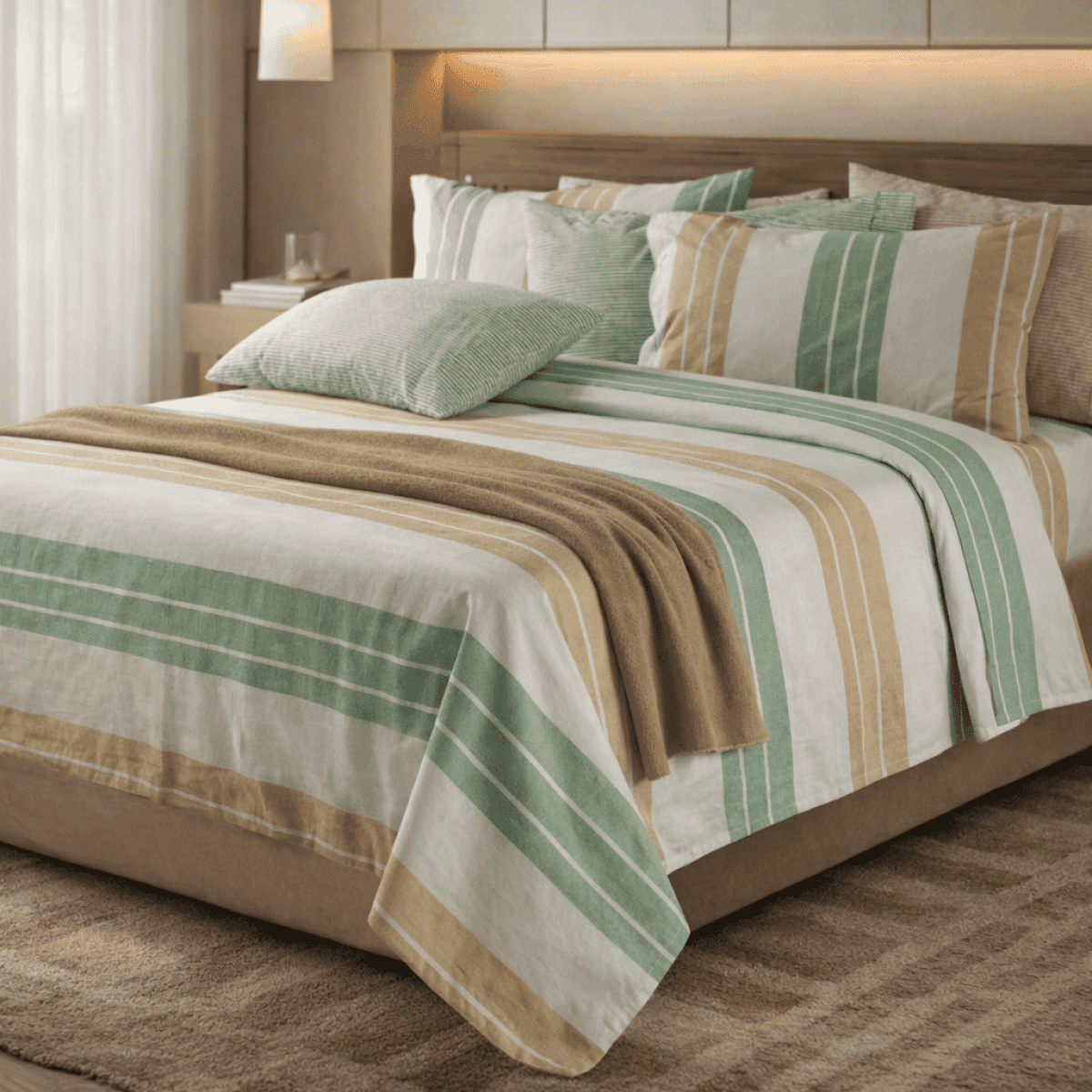 Completo Letto Matrimoniale Giada No stiro - 3 Colori | Govina Biancheria per la Casa Immagine del prodotto Completo Letto Matrimoniale Giada No stiro - 3 Colori | Govina Biancheria per la Casa