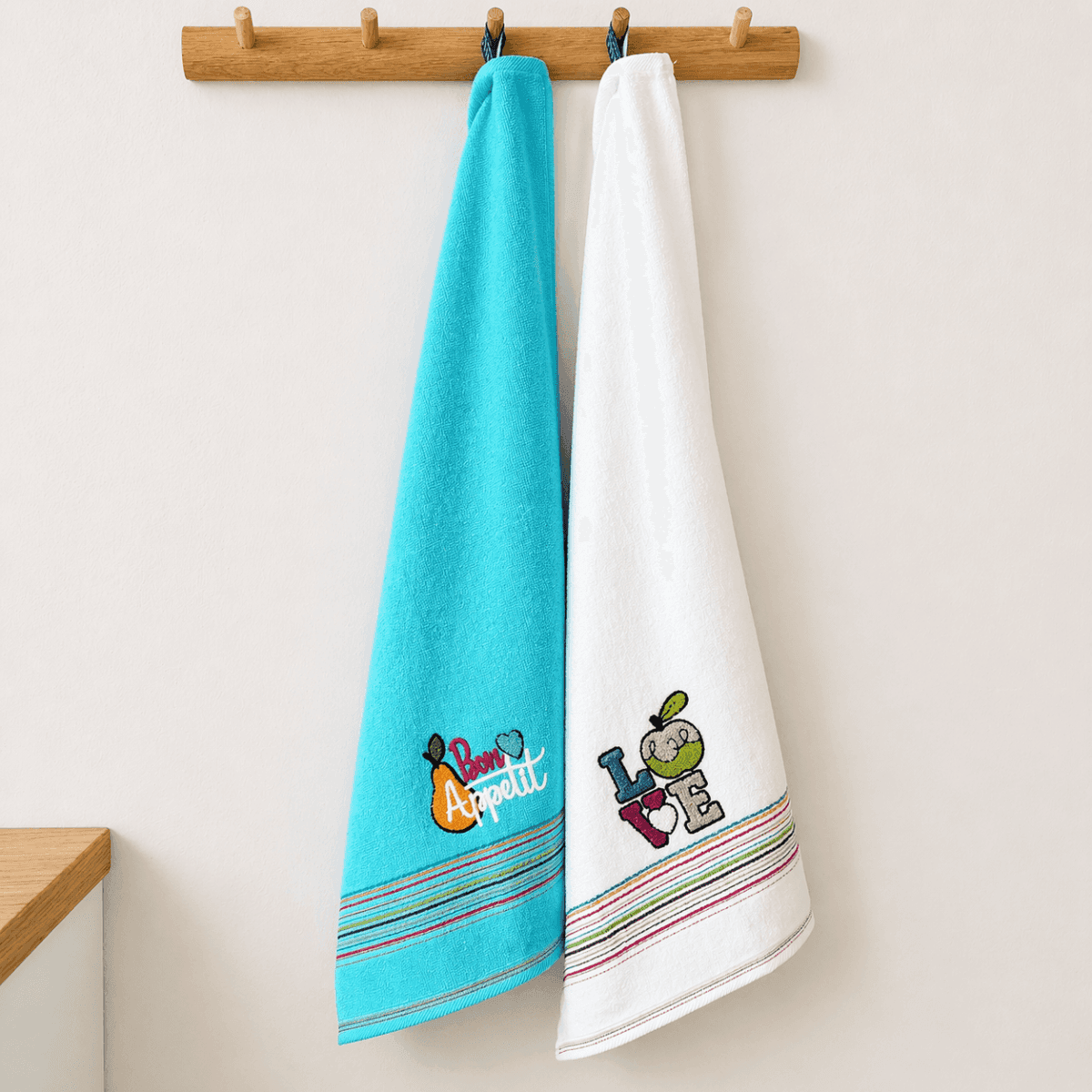 Set 2 Strofinacci Rainbow 100% Cotone - 3 Varianti | Pietro Zanetti Home Immagine del prodotto Set 2 Strofinacci Rainbow 100% Cotone - 3 Varianti | Pietro Zanetti Home