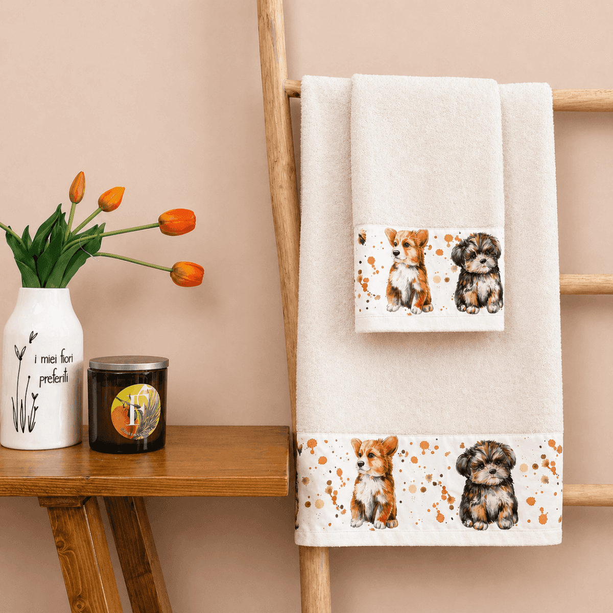 Set Asciugamani Bagno Bau | Pietro Zanetti Home Immagine del prodotto Set Asciugamani Bagno Bau | Pietro Zanetti Home