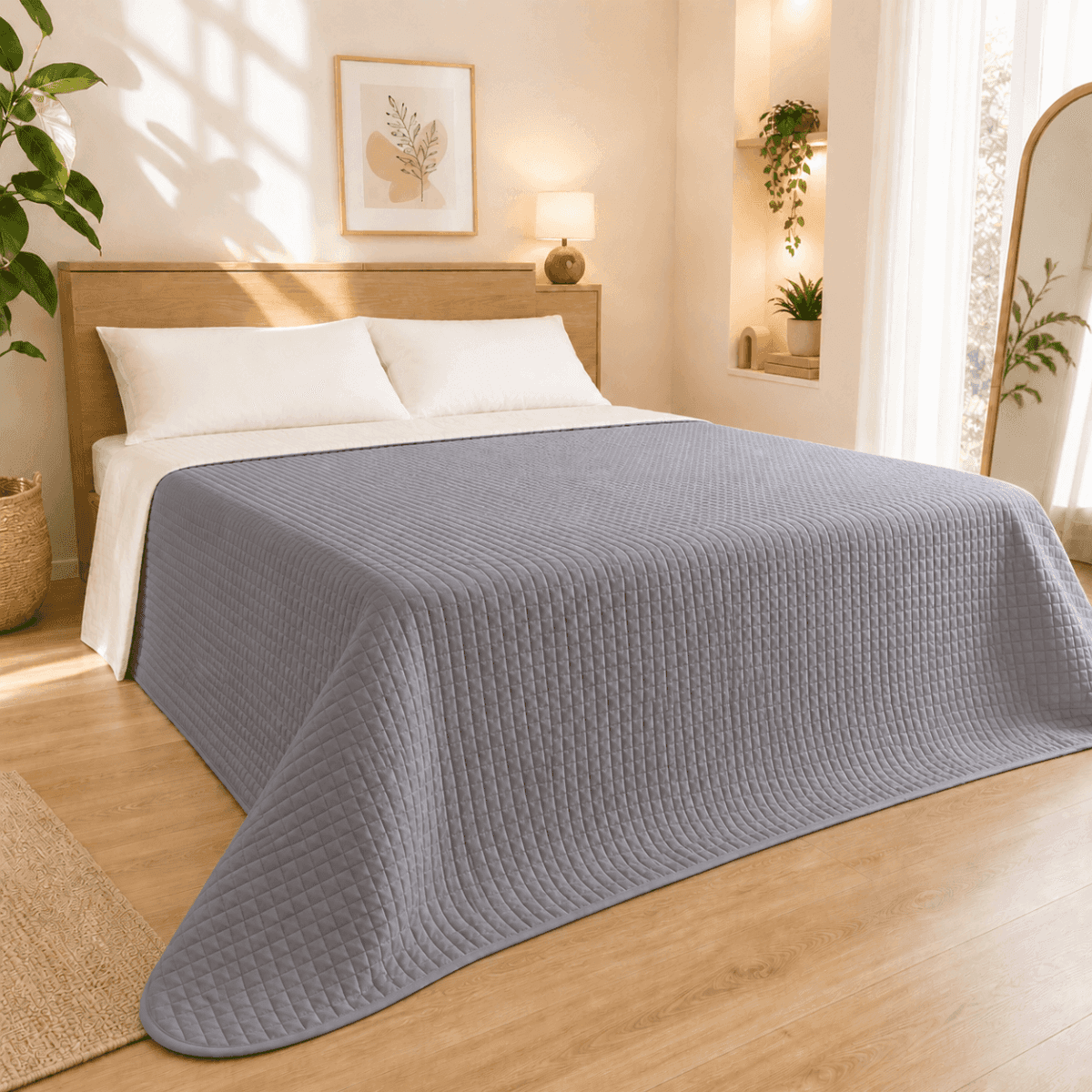Trapuntino Primaverile Matrimoniale Quilt in Raso di Cotone - 4 Colori | Pietro Zanetti Home Immagine del prodotto Trapuntino Primaverile Matrimoniale Quilt in Raso di Cotone - 4 Colori | Pietro Zanetti Home