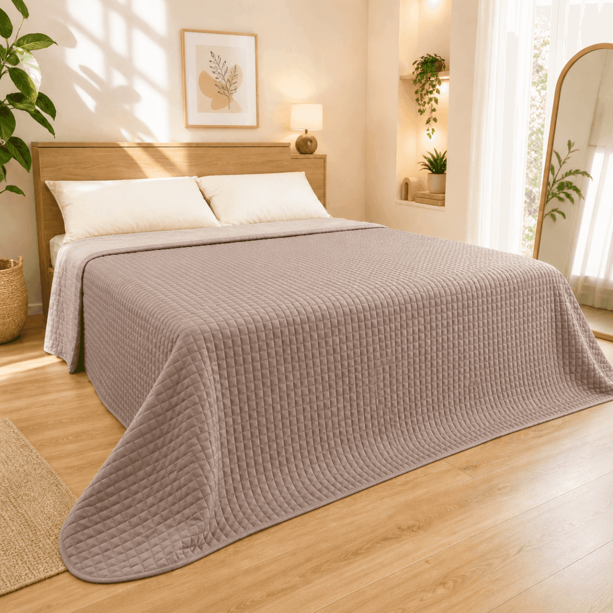 Trapuntino Primaverile Matrimoniale Quilt in Raso di Cotone - 4 Colori | Pietro Zanetti Home Immagine del prodotto Trapuntino Primaverile Matrimoniale Quilt in Raso di Cotone - 4 Colori | Pietro Zanetti Home