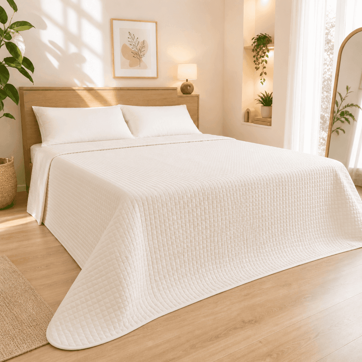Trapuntino Primaverile Matrimoniale Quilt in Raso di Cotone - 4 Colori | Pietro Zanetti Home Immagine del prodotto Trapuntino Primaverile Matrimoniale Quilt in Raso di Cotone - 4 Colori | Pietro Zanetti Home