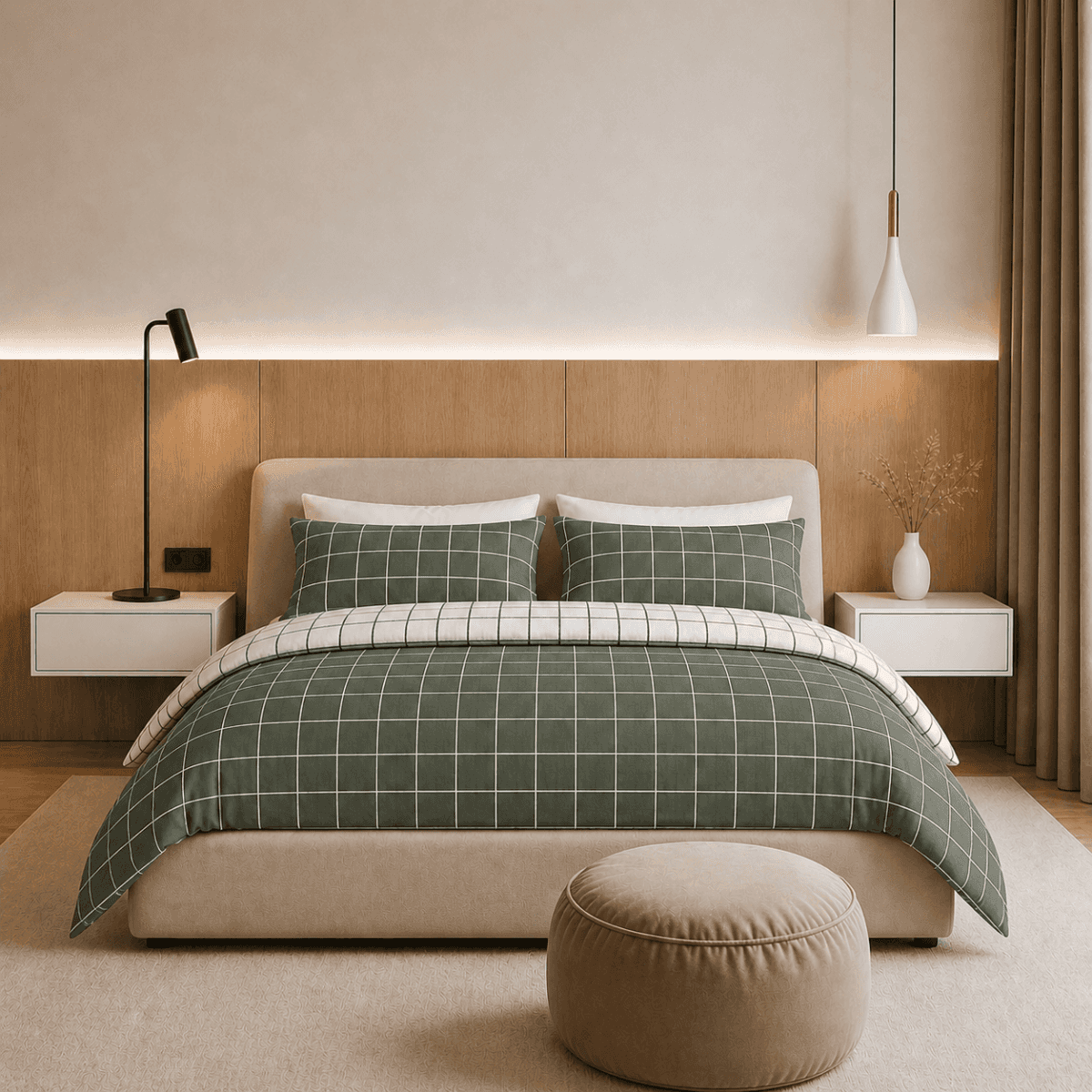 Parure Copripiumino Una Piazza e Mezza Milk 2647 - 4 Colori | Cogal Immagine del prodotto Parure Copripiumino Una Piazza e Mezza Milk 2647 - 4 Colori | Cogal
