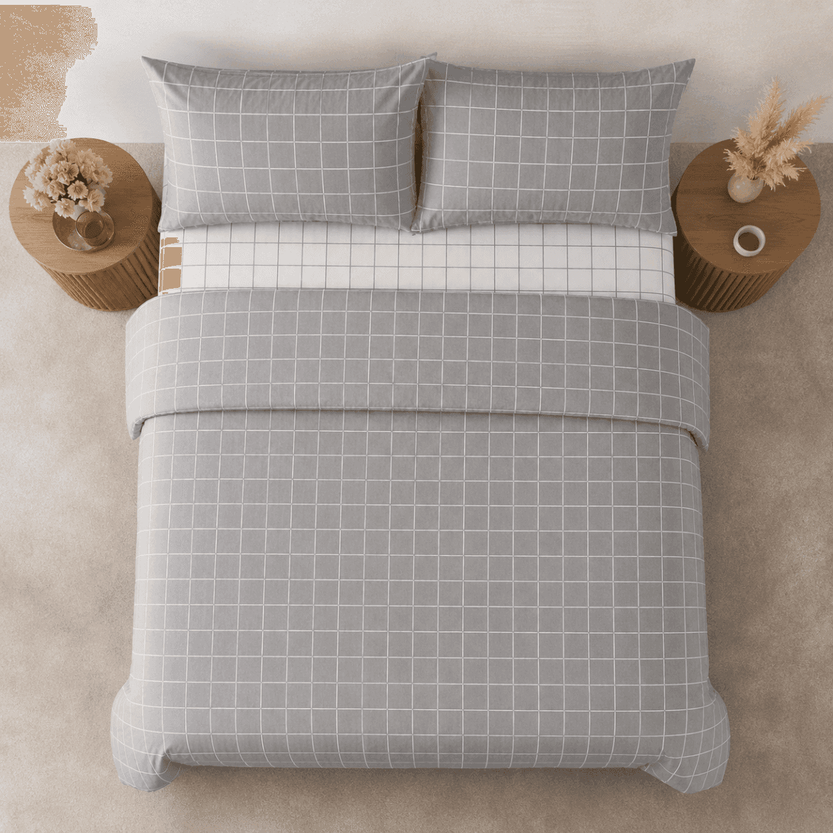 Completo Letto Una Piazza e Mezza Copriletto Milk 2647 - 4 Colori | Cogal Immagine del prodotto Completo Letto Una Piazza e Mezza Copriletto Milk 2647 - 4 Colori | Cogal