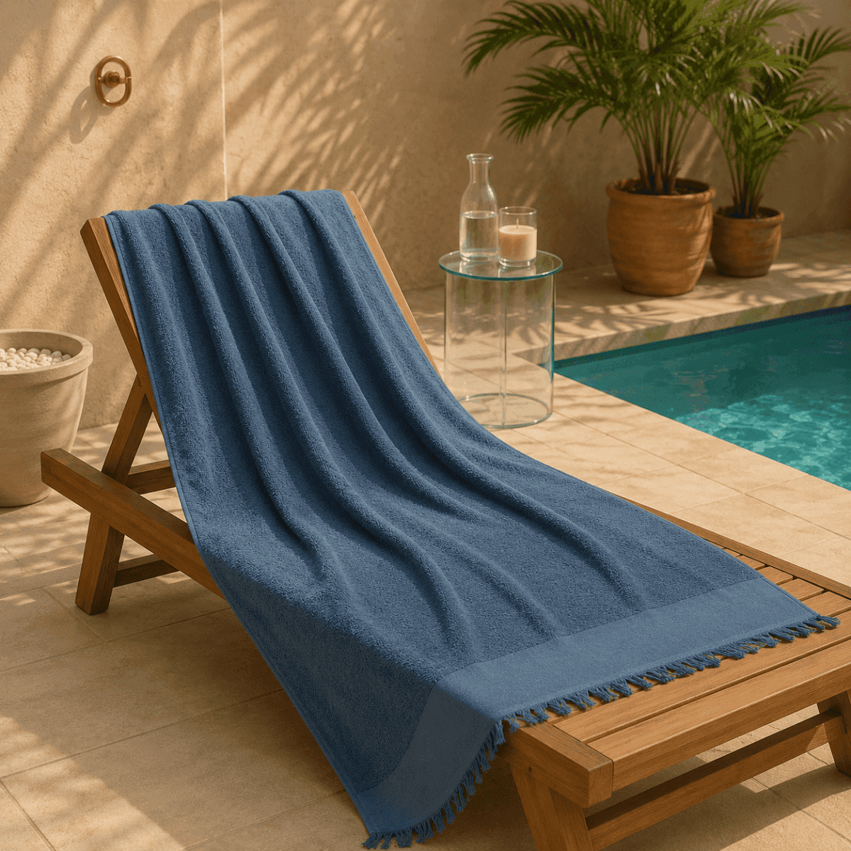 Telo Mare Palau 100x200 cm in Cotone e Spugna - 4 Colori | Cavalieri Spa Immagine del prodotto Telo Mare Palau 100x200 cm in Cotone e Spugna - 4 Colori | Cavalieri Spa