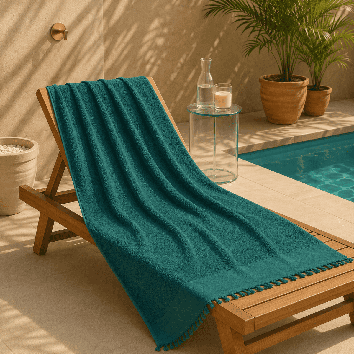 Telo Mare Palau 100x200 cm in Cotone e Spugna - 4 Colori | Cavalieri Spa Immagine del prodotto Telo Mare Palau 100x200 cm in Cotone e Spugna - 4 Colori | Cavalieri Spa