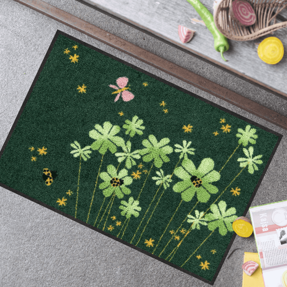Tappeto In-Outdoor Lucky Time 50x75cm | EFIA GmbH Immagine del prodotto Tappeto In-Outdoor Lucky Time 50x75cm | EFIA GmbH