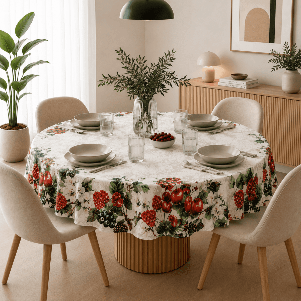 Tovaglia Rotonda Antimacchia Bosco diam 180 cm | Pietro Zanetti Home Immagine del prodotto Tovaglia Rotonda Antimacchia Bosco diam 180 cm | Pietro Zanetti Home