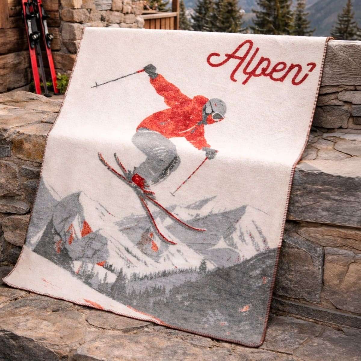 Coperta Singola Alpen Jacquard 150x200 cm | Daunex Immagine del prodotto Coperta Singola Alpen Jacquard 150x200 cm | Daunex