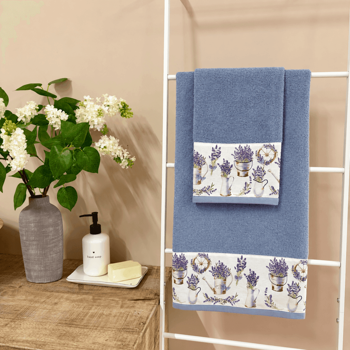 Set Asciugamani Bagno Provenza - 4 colori | Pietro Zanetti Home Immagine del prodotto Set Asciugamani Bagno Provenza - 4 colori | Pietro Zanetti Home