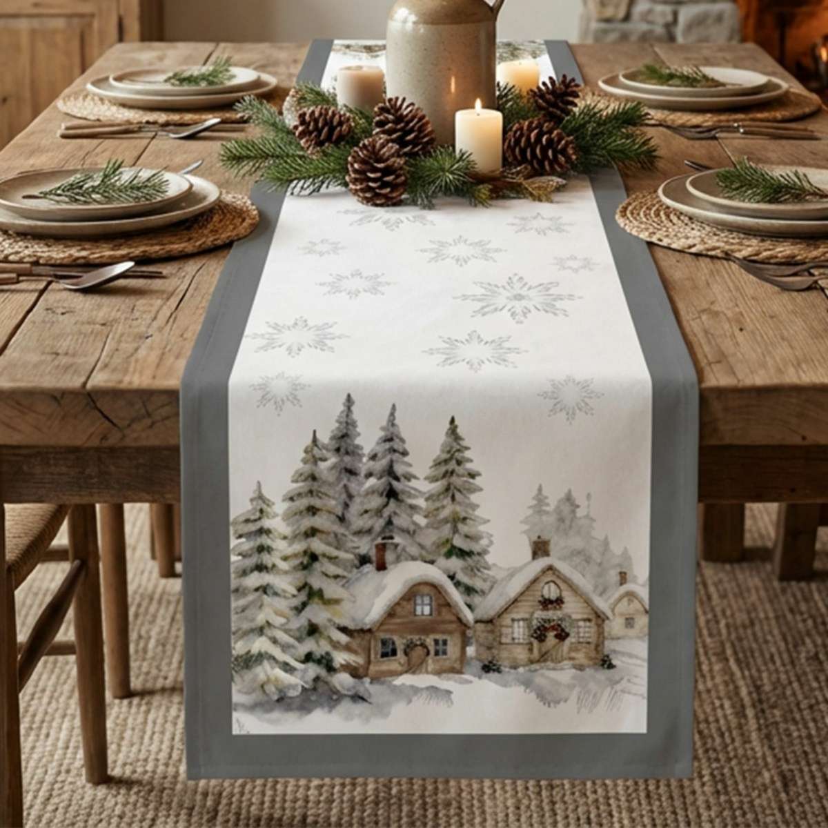 Runner Villaggio 45x150 cm in Cotone | Daunex Immagine del prodotto Runner Villaggio 45x150 cm in Cotone | Daunex