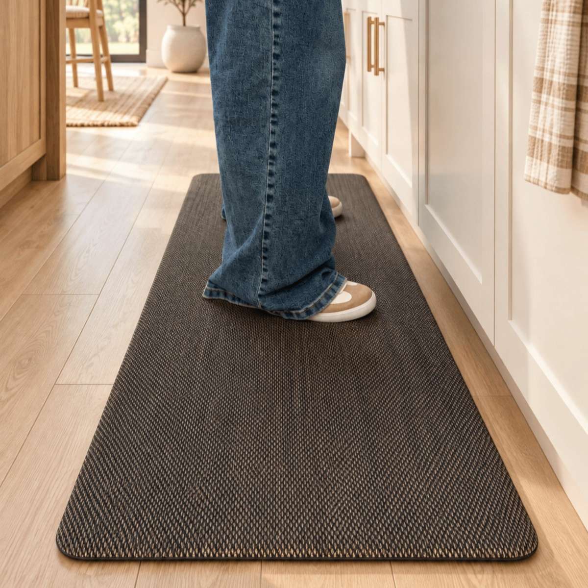 Tappeto Anti Fatica Marrone Gold in Pvc - 4 Misure | Pietro Zanetti Home Immagine del prodotto Tappeto Anti Fatica Marrone Gold in Pvc - 4 Misure | Pietro Zanetti Home