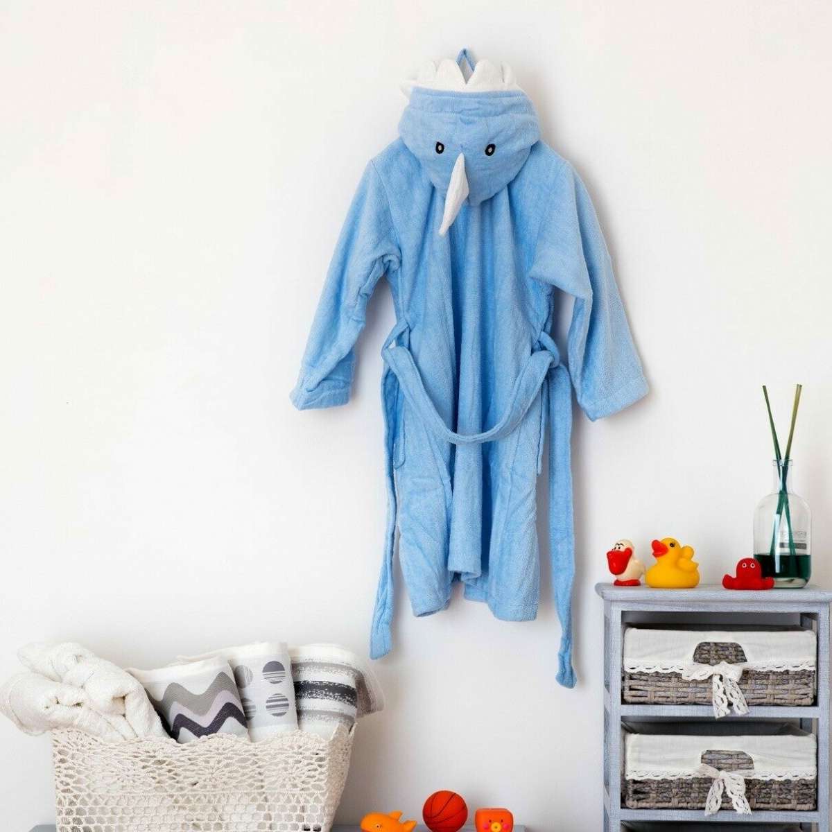 Accappatoio Bimbo Baby Animals Shark 100% Cotone - 4 Taglie | Pietro Zanetti Home Immagine del prodotto Accappatoio Bimbo Baby Animals Shark 100% Cotone - 4 Taglie | Pietro Zanetti Home