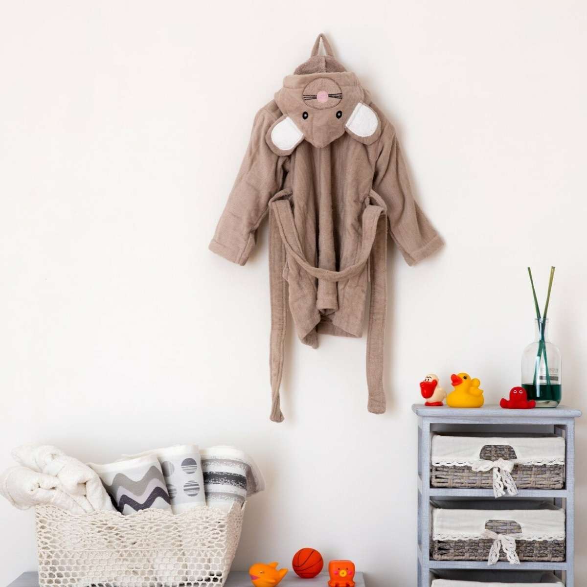 Accappatoio Bimbo Baby Animals Mouse 100% Cotone - 4 Taglie | Pietro Zanetti Home Immagine del prodotto Accappatoio Bimbo Baby Animals Mouse 100% Cotone - 4 Taglie | Pietro Zanetti Home